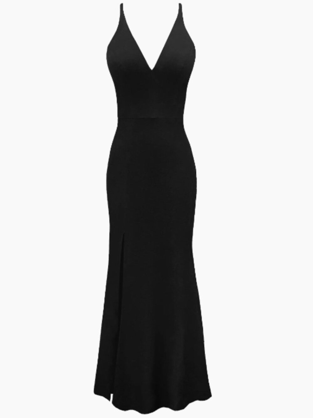 Dress the Population Black Maxi Dress – Women's Medium Iris Sleeveless Mermaid G